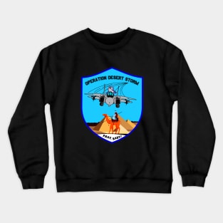 F-14 Tomcat - Operation Desert Storm - Pray, Baby! Patch - Clean Style Crewneck Sweatshirt